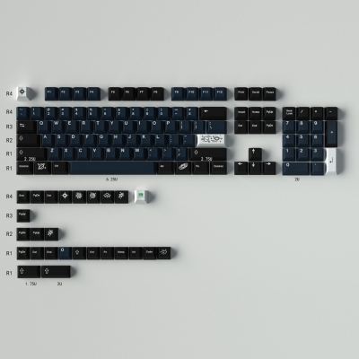 Galaxy GMK 104+26 Full PBT Dye-subbed Keycaps Set for Cherry MX Mechanical Gaming Keyboard 64/75/87/104